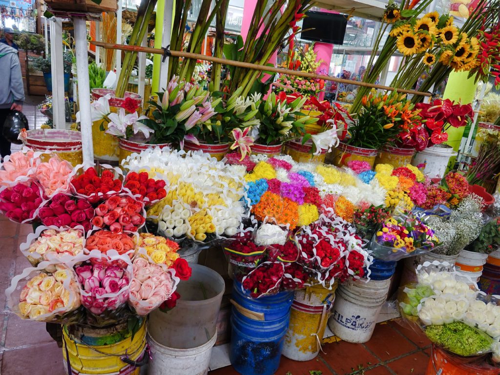 Flower & meat market was also in Galleria Alameda