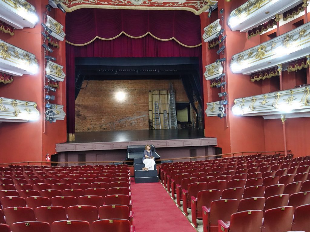 Inside the Teatro where performances are held regularly