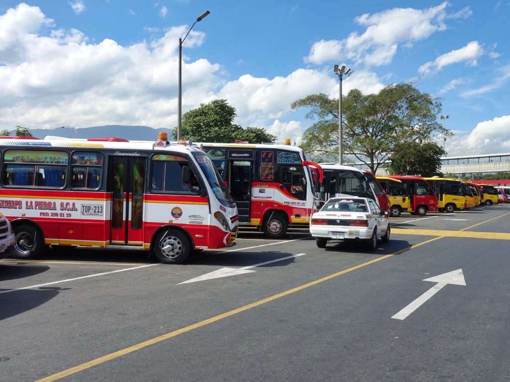 Terminal du Norte, buses available to take you to places north of Medellin