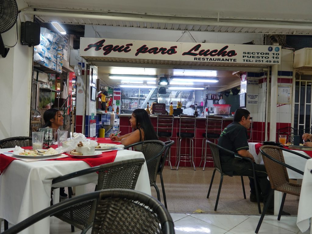 Nice restaurant inside the market; very reasonably price set menus for about $5 (3 dishes)