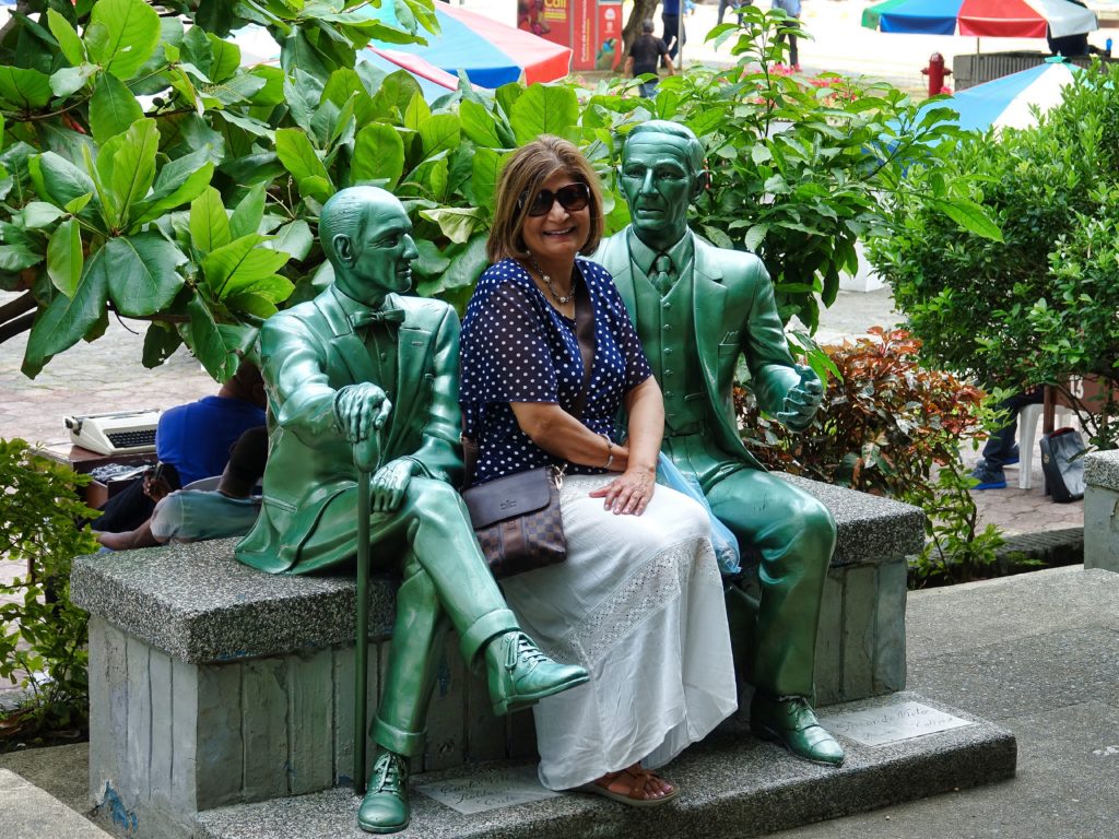 In the company of some famous poets in Poet square